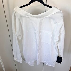 Zara White Off-Shoulder Blouse
